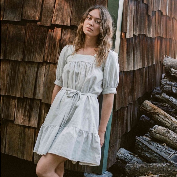 Christy Dawn The Berkley Dress in Blue Harvest Stripe Size XS NWT - Picture 1 of 11